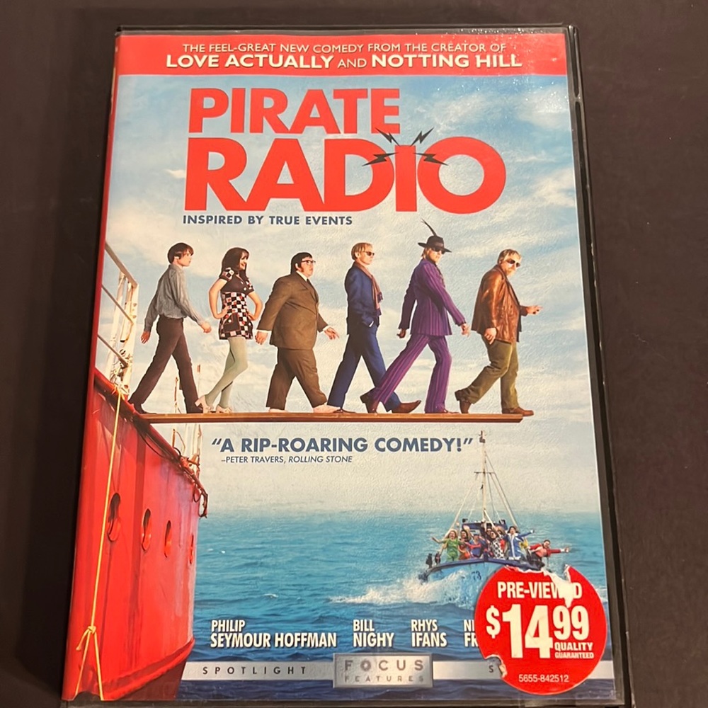 12 for $15 or 6 for $10.Pirate Radio dvd